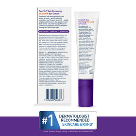 CeraVe Vitamin C Eye Cream 0.5oz application on skin