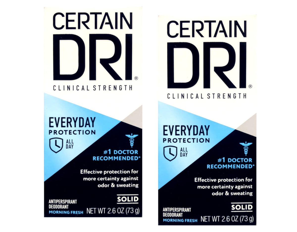 Certain Dri A.M. Solid Antiperspirant 2-Pack front view