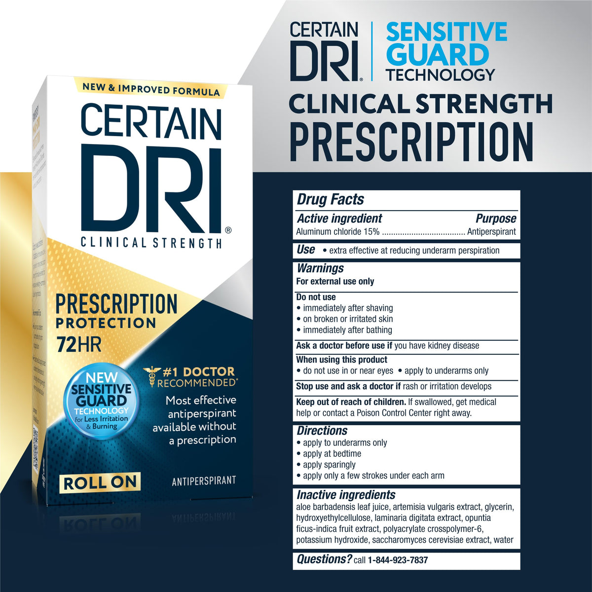 Certain Dri Clinical Antiperspirant Roll-On ingredients list