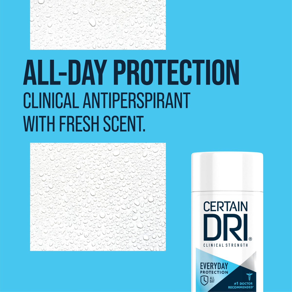 Certain Dri Everyday Strength Antiperspirant stick close-up