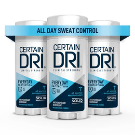 Certain Dri Everyday Strength Clinical Antiperspirant 3 Pack front view
