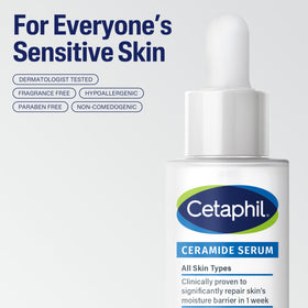 Cetaphil Ceramide Serum 1oz with other skincare products