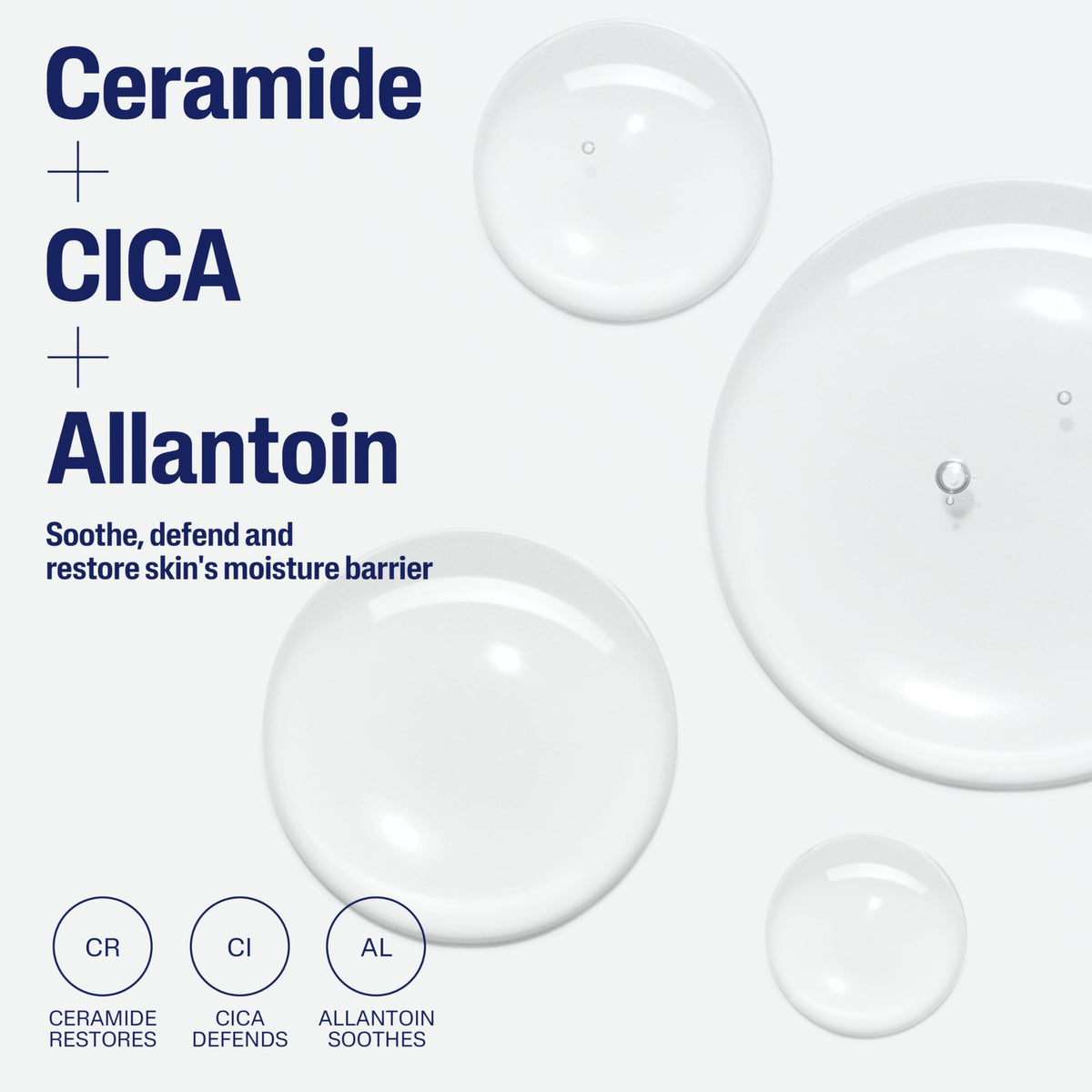 Cetaphil Ceramide Serum applied on hand showing texture