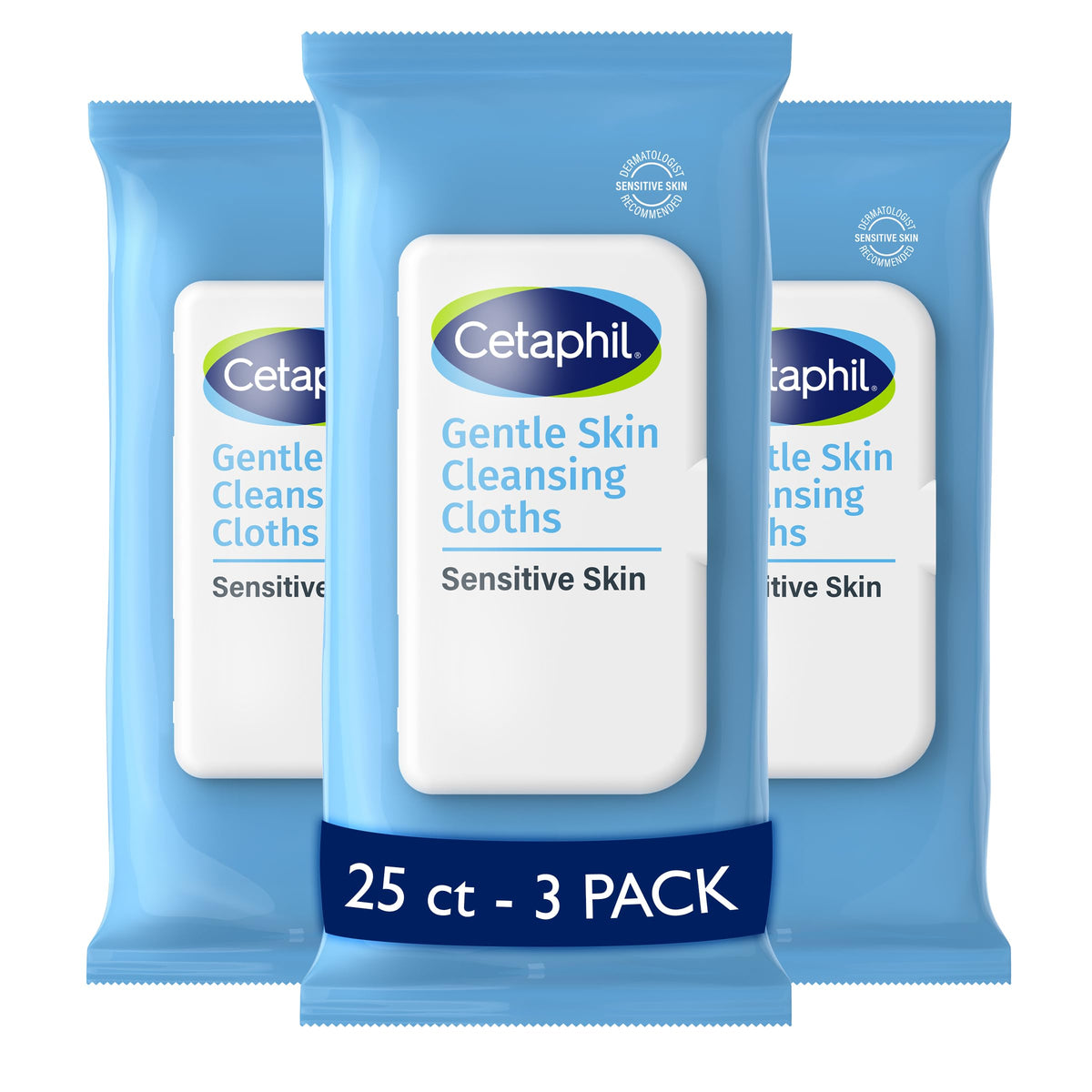 Cetaphil Cleansing Face & Body Wipes front view packaging