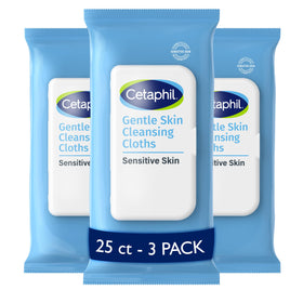 Cetaphil Cleansing Face & Body Wipes front view packaging