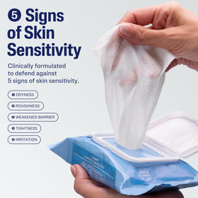 Cetaphil Cleansing Wipes open pack showing wipes