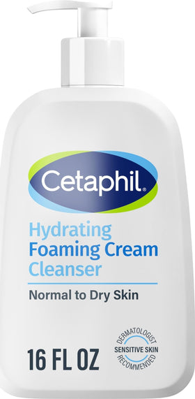 Cetaphil Cream to Foam Face Wash 16oz front view