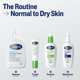 Cetaphil Cream to Foam Face Wash 16oz with aloe vera ingredients