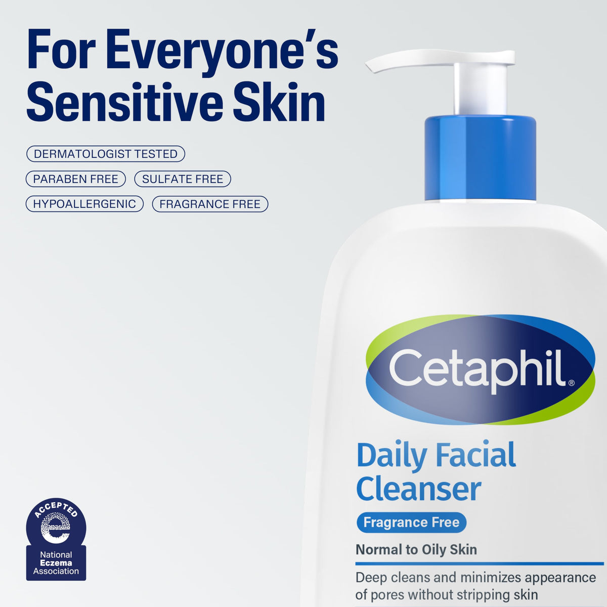 Cetaphil Daily Facial Cleanser 16oz lifestyle scene
