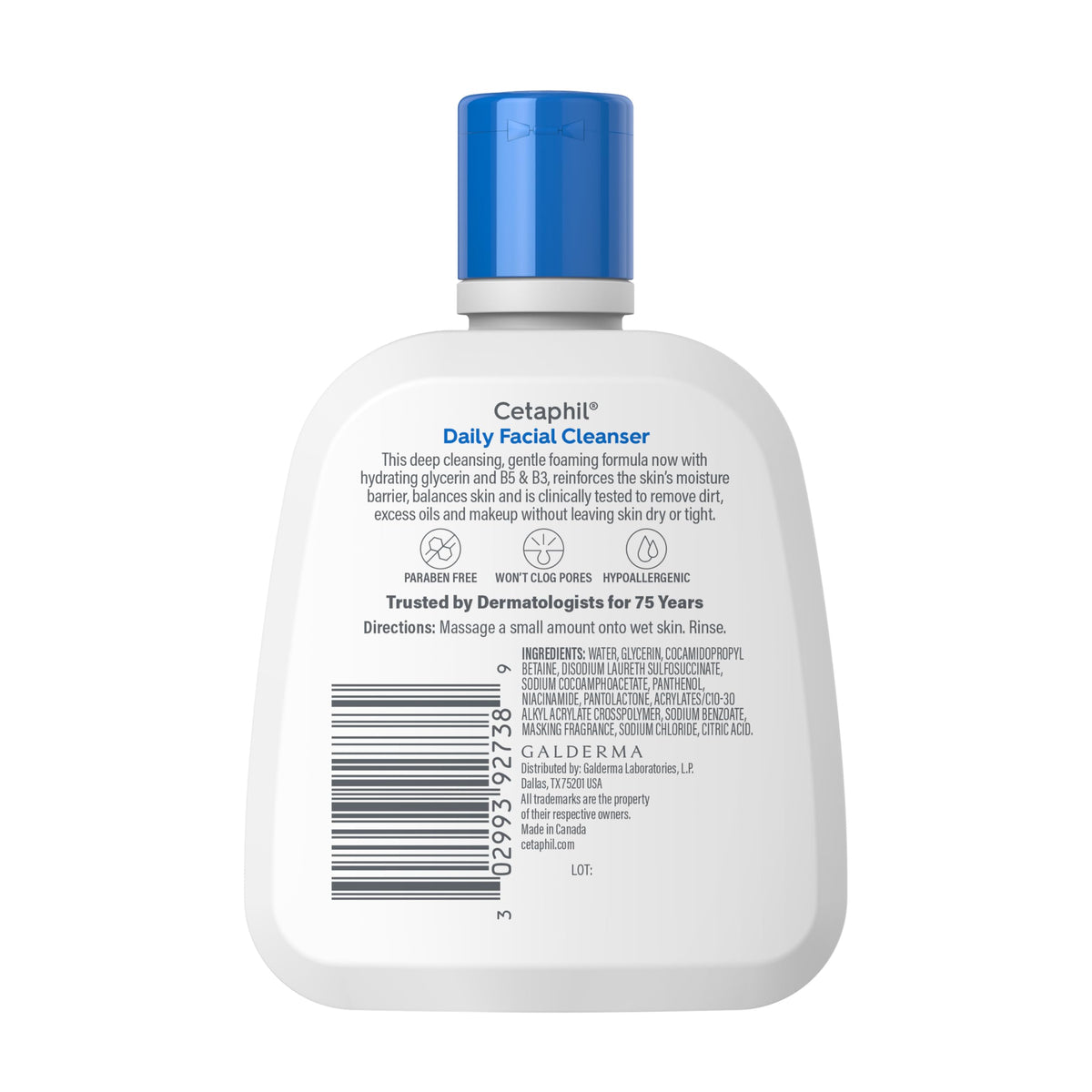 Cetaphil Daily Facial Cleanser 4oz on a clean countertop