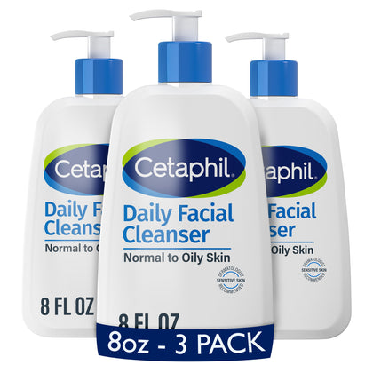 Cetaphil Daily Facial Cleanser 8oz front view