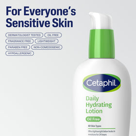 Cetaphil Daily Hydrating Face Lotion with natural background