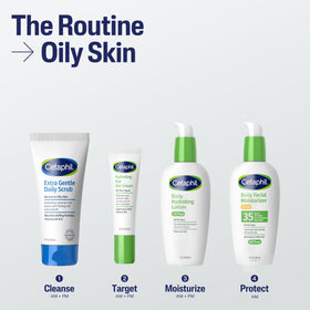 Cetaphil Exfoliating Face Wash application on skin