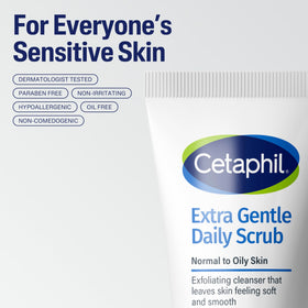 Cetaphil Exfoliating Face Wash open cap view