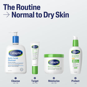 Cetaphil Foaming Face Wash 2oz with a towel
