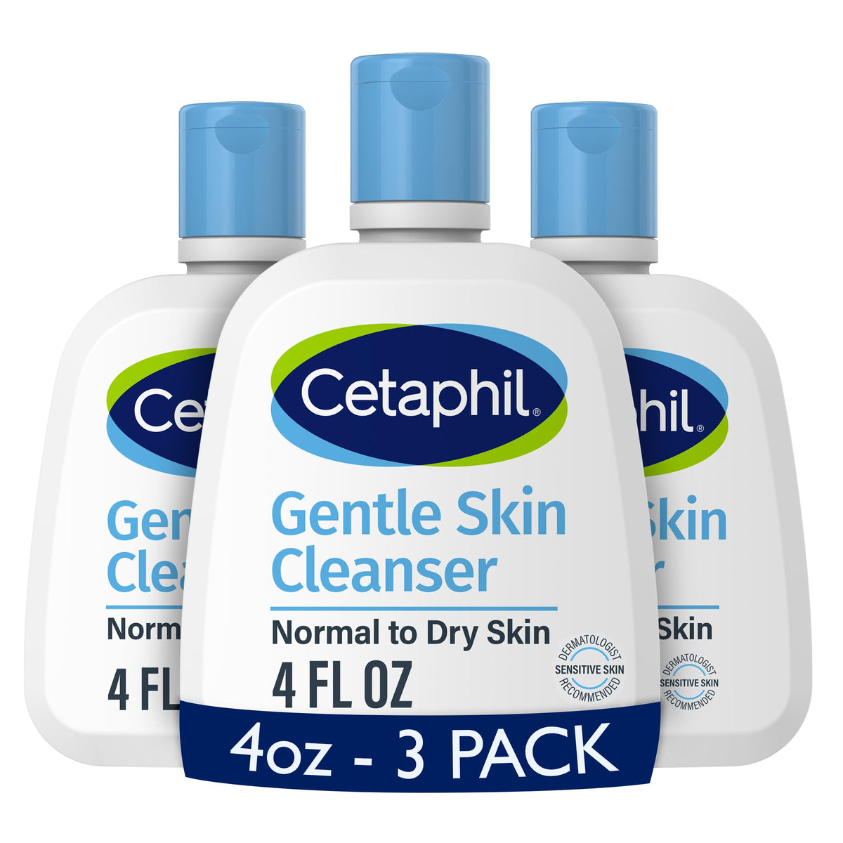 Cetaphil Gentle Cleanser 4oz front view with creamy texture