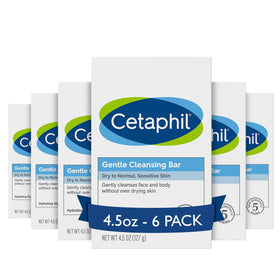 Cetaphil Gentle Cleansing Bar Soap 4.5oz front view
