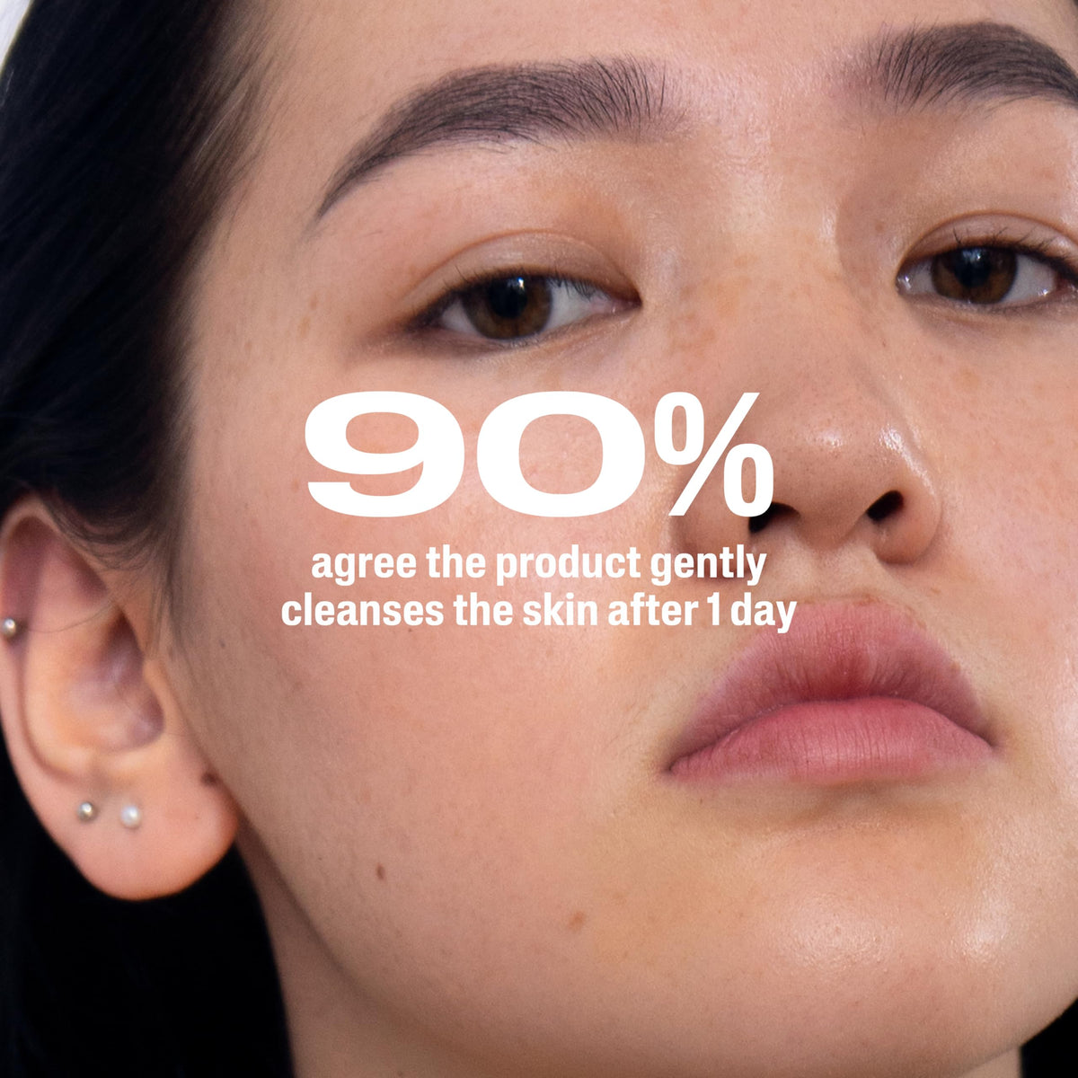 Cetaphil Gentle Clear Acne Foaming Face Wash lathering on skin