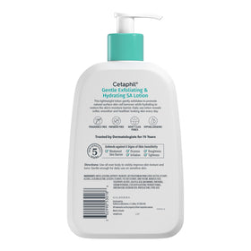 Cetaphil Gentle Exfoliating Body Lotion in a hand