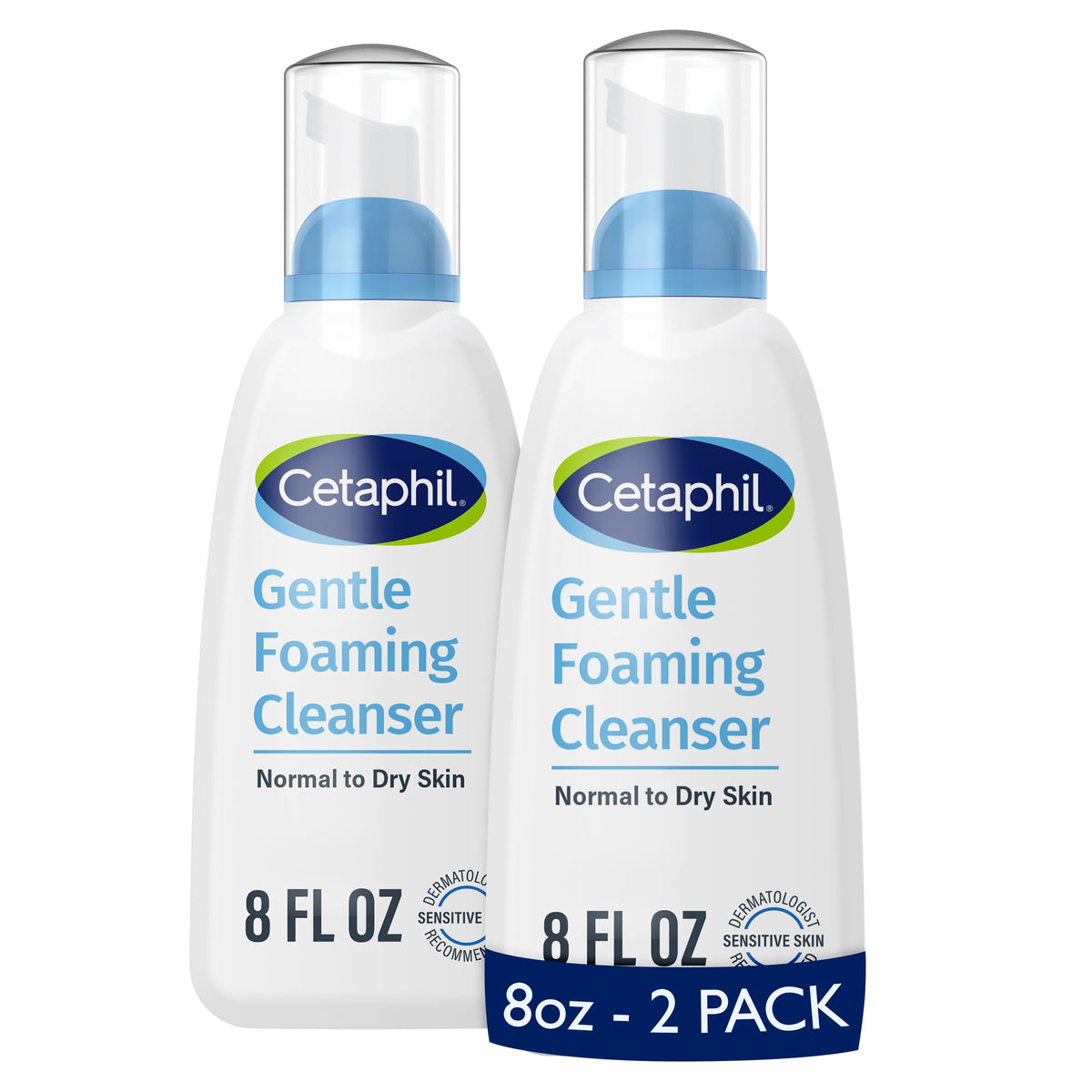 Cetaphil Gentle Foaming Cleanser 8oz front view