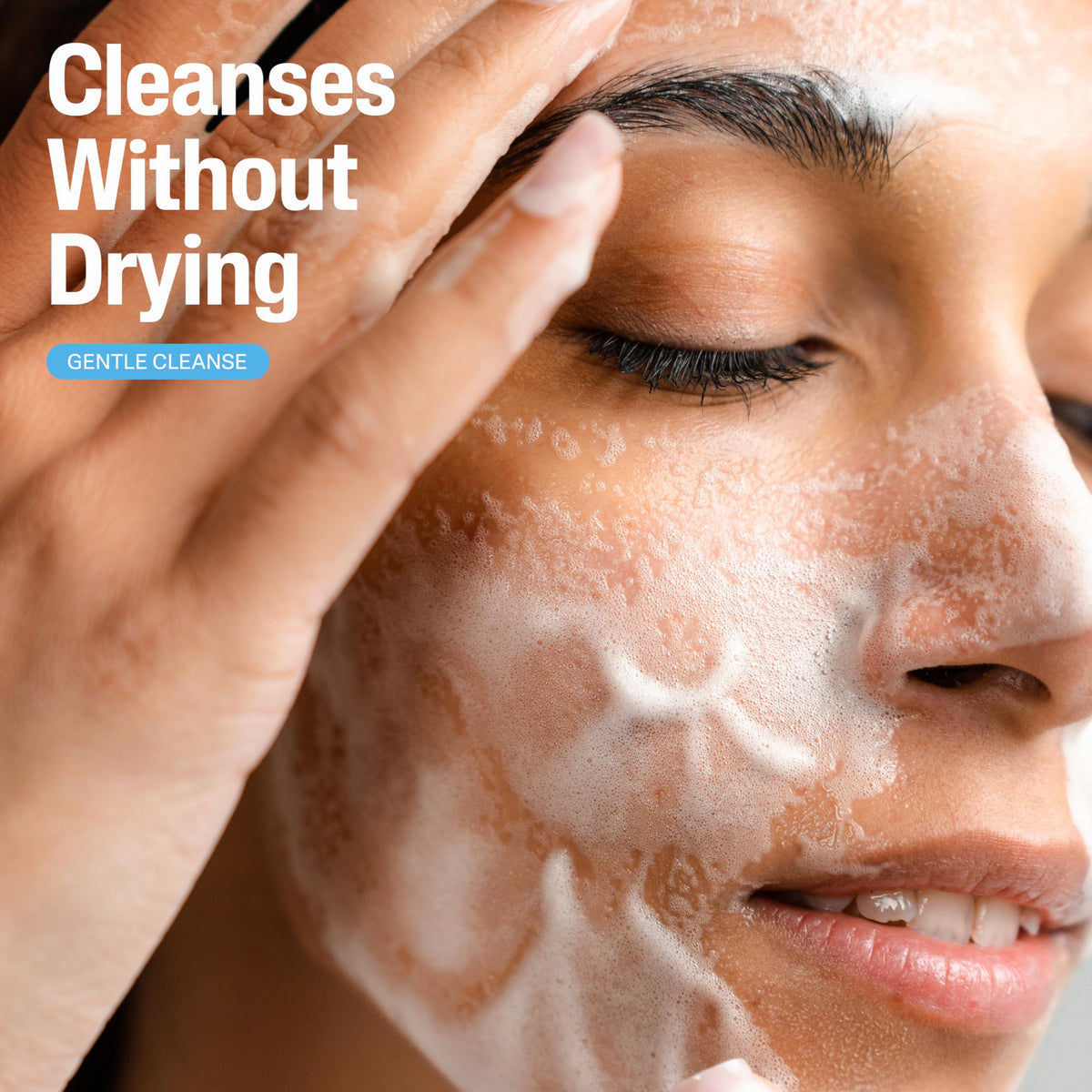 Cetaphil Gentle Foaming Cleanser pump action close-up