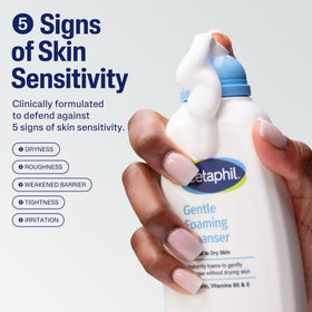 Cetaphil Gentle Foaming Cleanser pump close-up