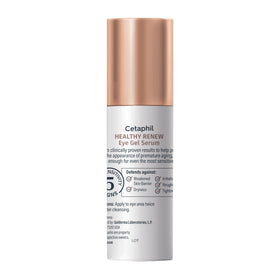 Cetaphil Healthy Renew Eye Gel Serum on bathroom counter
