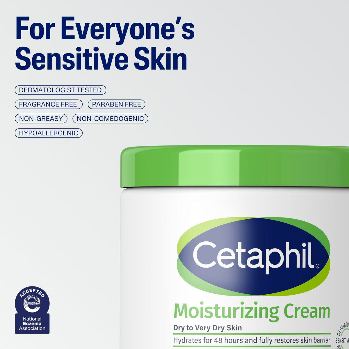 Cetaphil Moisturizing Cream 3oz packaging details