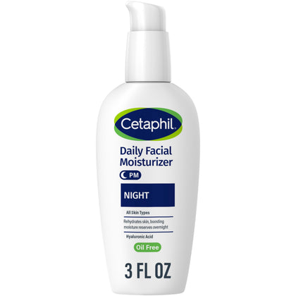 Cetaphil Night Cream Face Moisturizer 3oz front view
