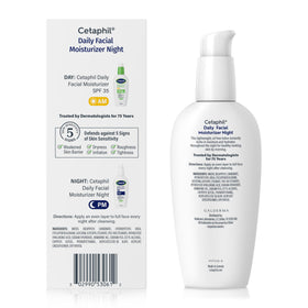 Cetaphil Night Cream product details on the back