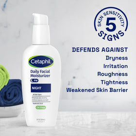 Cetaphil Night Cream with hyaluronic acid ingredient