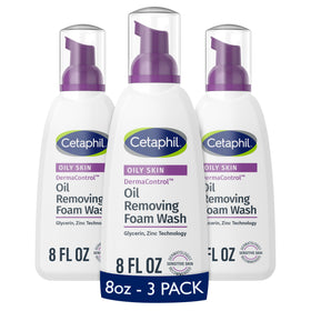 Cetaphil Pro Oil Removing Foaming Face Wash front view, 8 fl oz