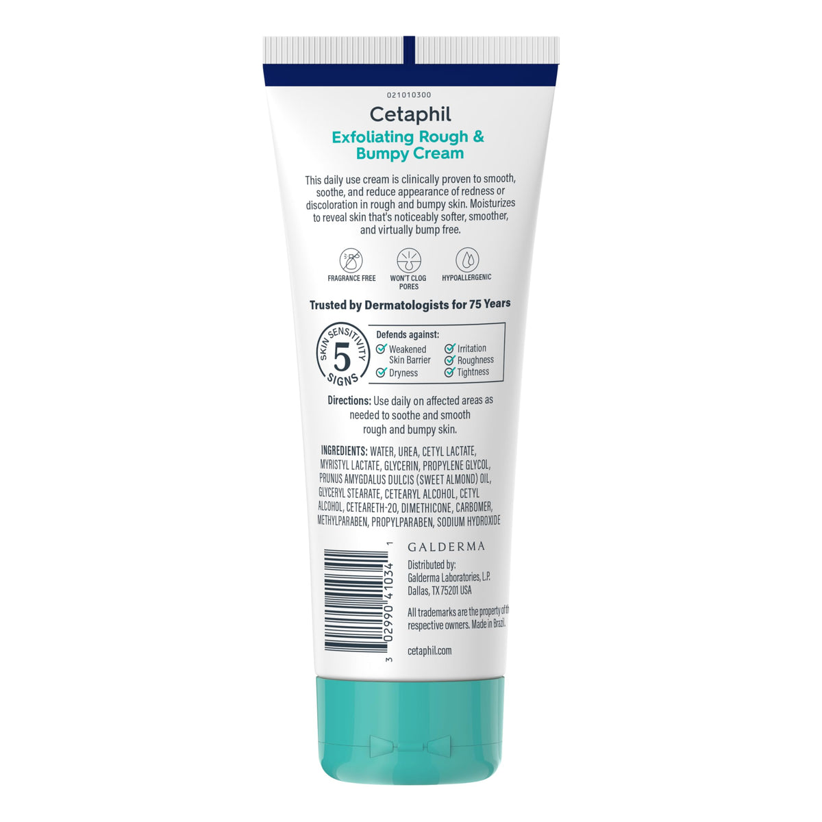 Cetaphil Rough & Bumpy Cream 250g with natural background