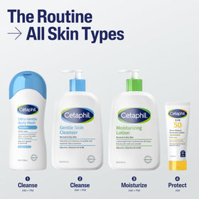 Cetaphil Sheer Mineral Sunscreen SPF 50 application on skin