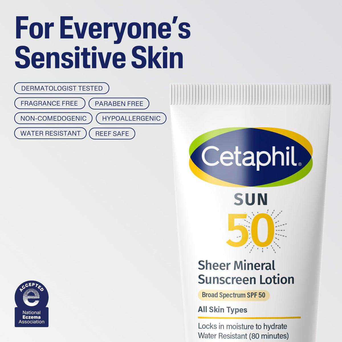 Cetaphil Sheer Mineral Sunscreen SPF 50 lifestyle scene