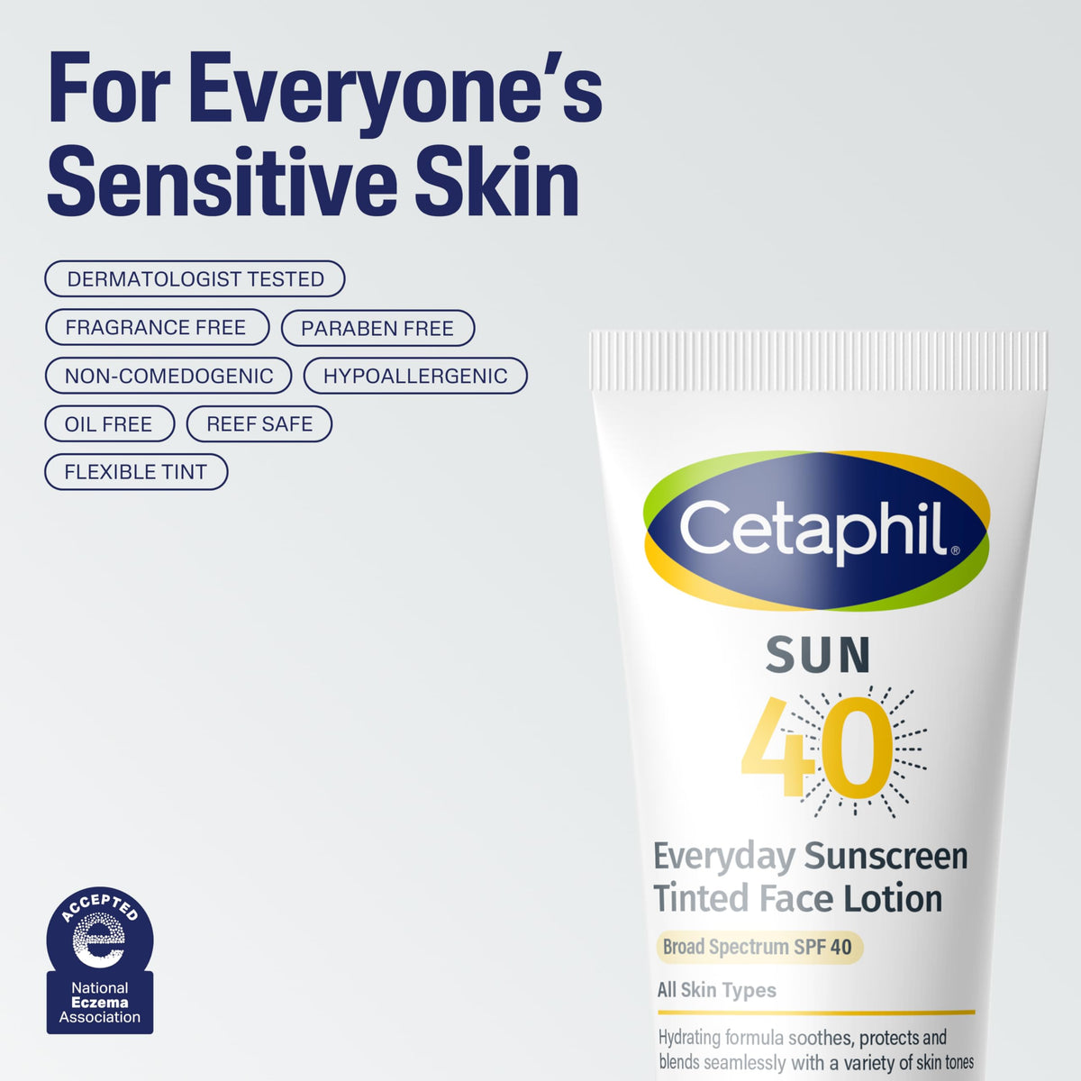 Cetaphil Tinted Mineral Face Sunscreen SPF 40 side view