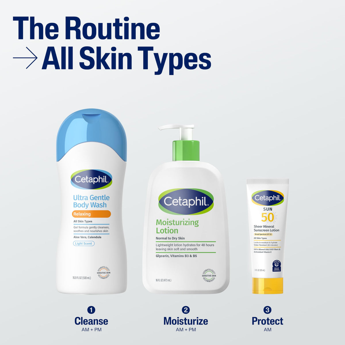 Cetaphil Ultra Gentle Body Wash in a shower setting