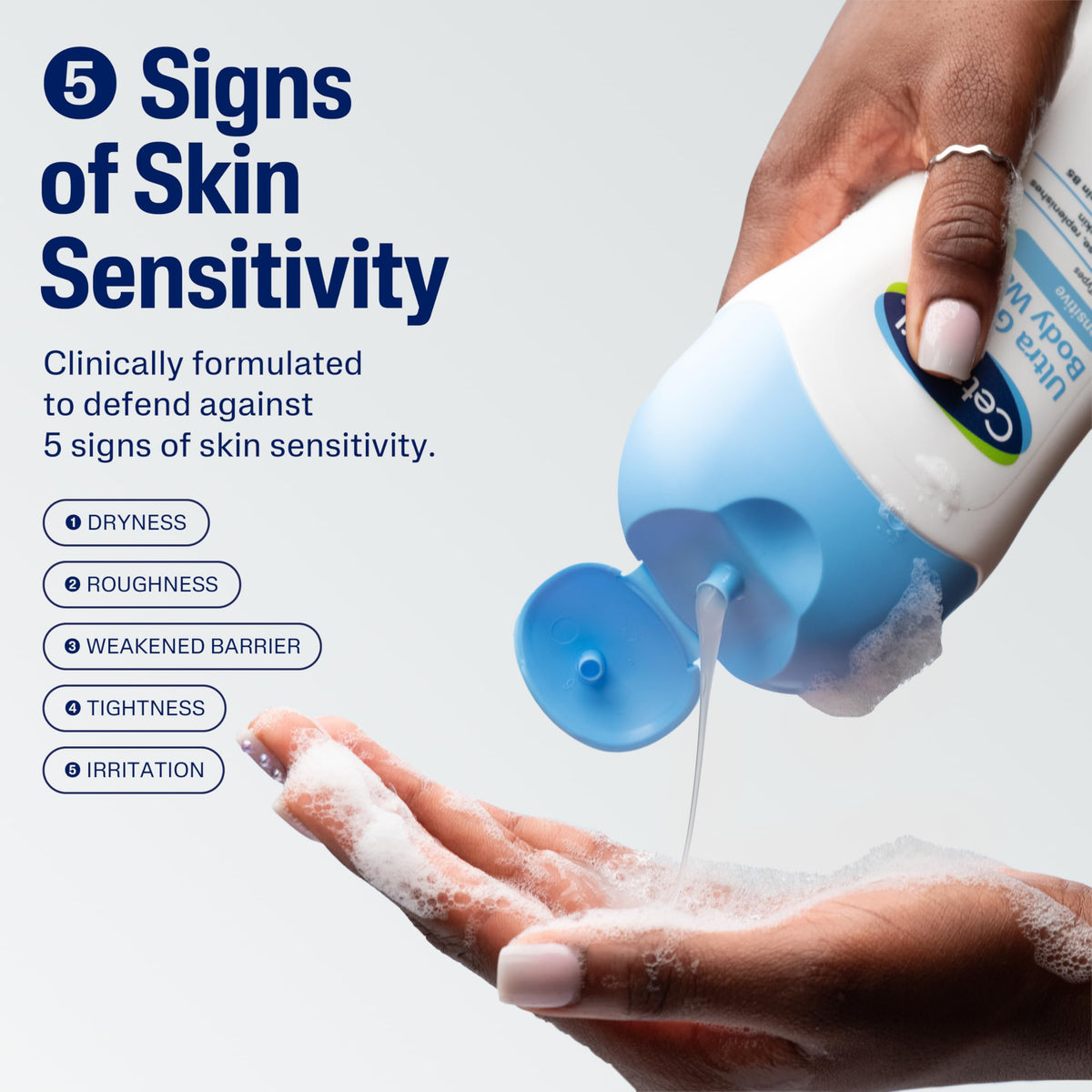 Cetaphil Ultra Gentle Body Wash product usage scene