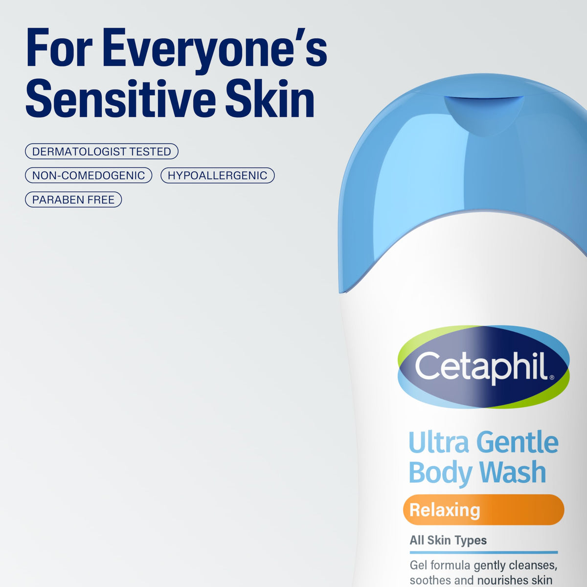 Cetaphil Ultra Gentle Body Wash with aloe vera and vitamin B5
