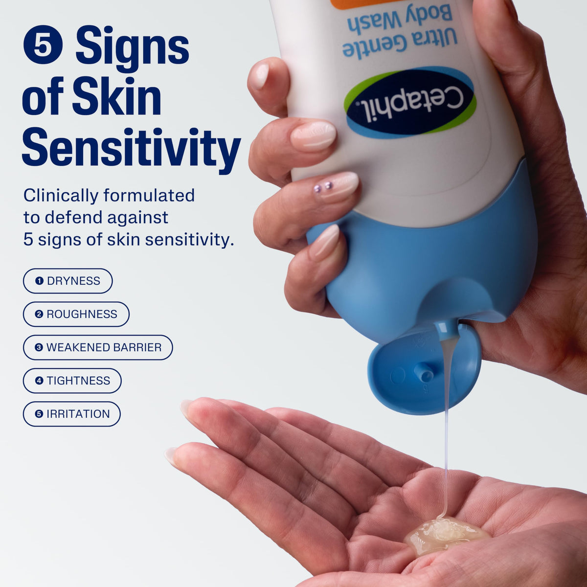 Cetaphil Ultra Gentle Body Wash with calming fragrance