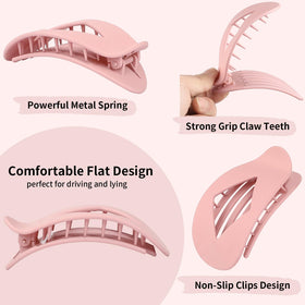 CHANDAT hair clip in use securing thick hair during makeup