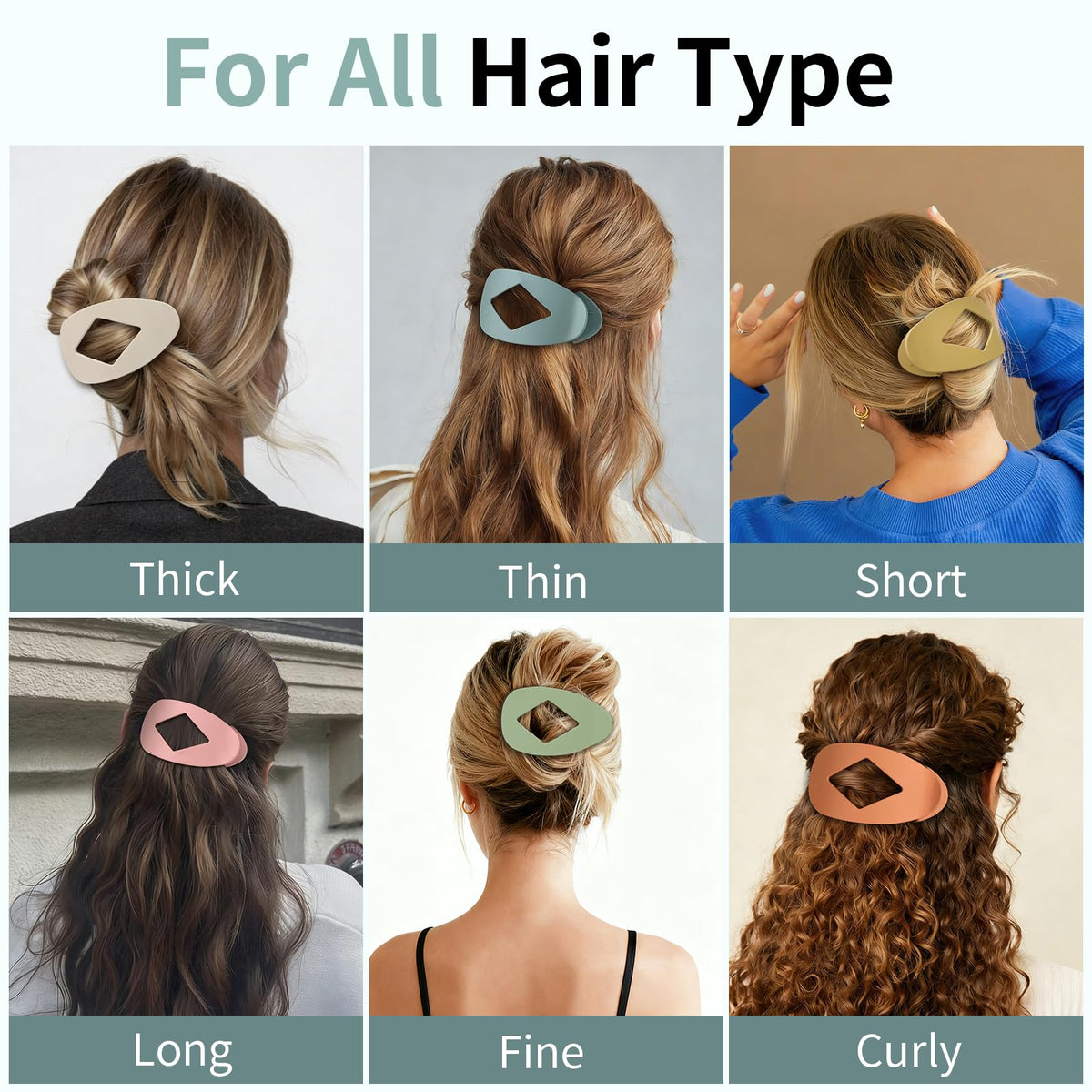 CHANDAT hair clips displayed in a stylish arrangement