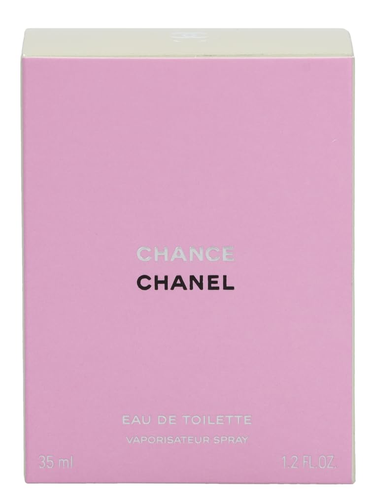 CHANEL Chance Eau de Toilette 1.2 oz bottle with floral background