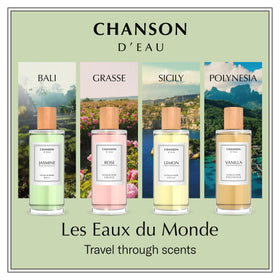 CHANSON D'EAU Vanilla Eau de Toilette bottle on vanity