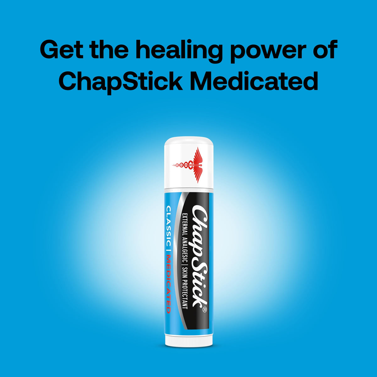 ChapStick Classic Medicated Lip Balm 36 tubes displayed