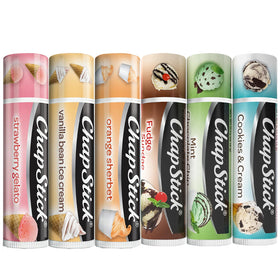 ChapStick Ice Cream Collection 6-Pack front view with flavours