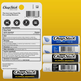 ChapStick Lip Balm Set with packaging on a white background