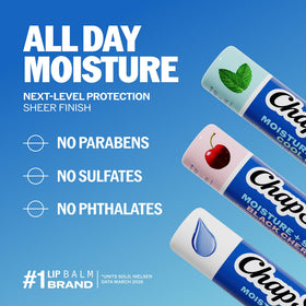 ChapStick Moisture + SPF 15 Lip Balm held in hand