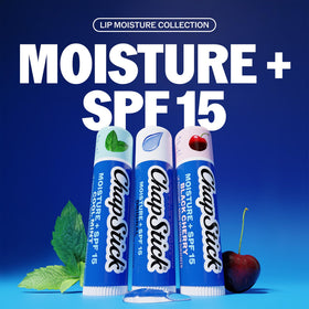 ChapStick Moisture + SPF 15 Lip Balm in assorted flavours