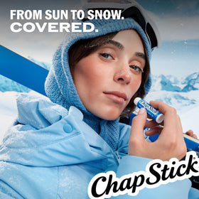 ChapStick Original Moisturizer Lip Balm SPF 15 on a table